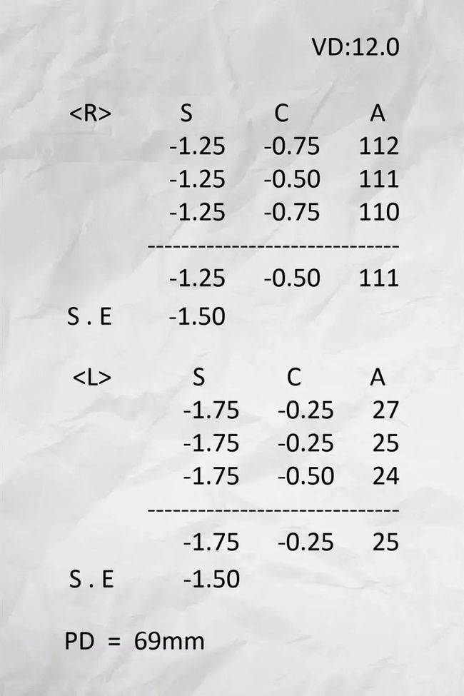 三,眼镜检查验光单怎么解读?