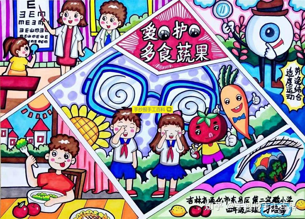 10张适合年龄:大于9岁难度系数:3星爱眼主题绘画横构图获奖作品合集来