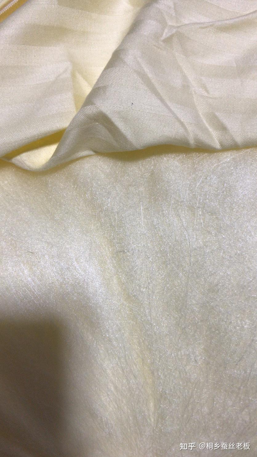 除了黄色的以外还有粉色的绿色的蚕丝,但这两个颜色均不受消费者青睐.