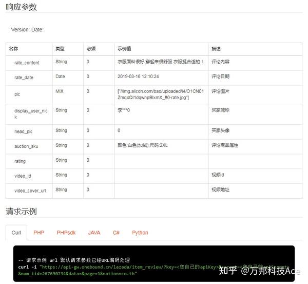 lazada接口，通过商品ID获取商品评论列表 - 知乎