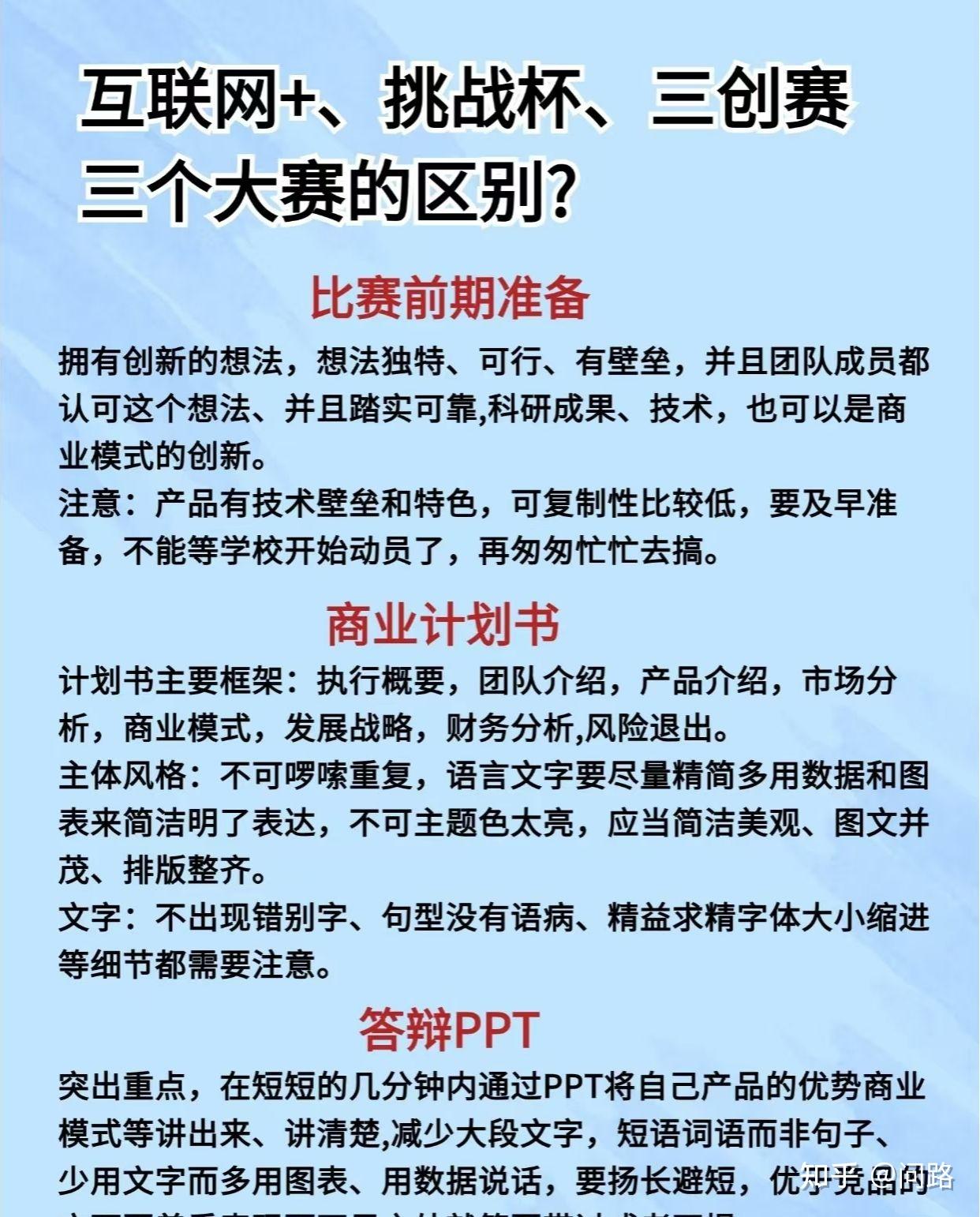 互联网+,大创,小挑,大挑,三创赛的区别! - 知乎