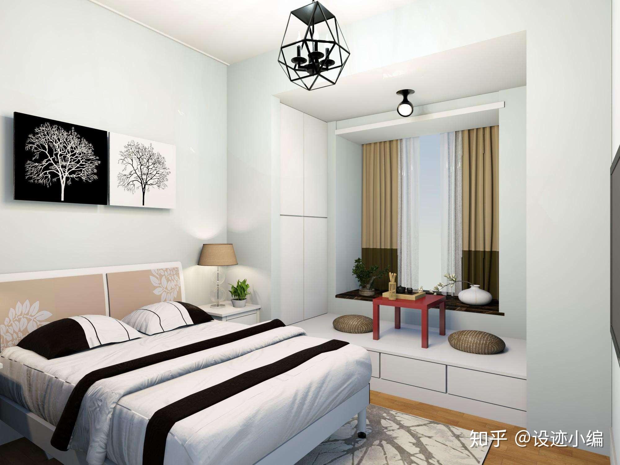 白色卧室飘窗美式风格设计_装修图片-保障网装修效果图