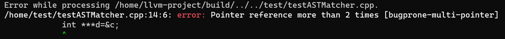 clang tidy check clang tidy check