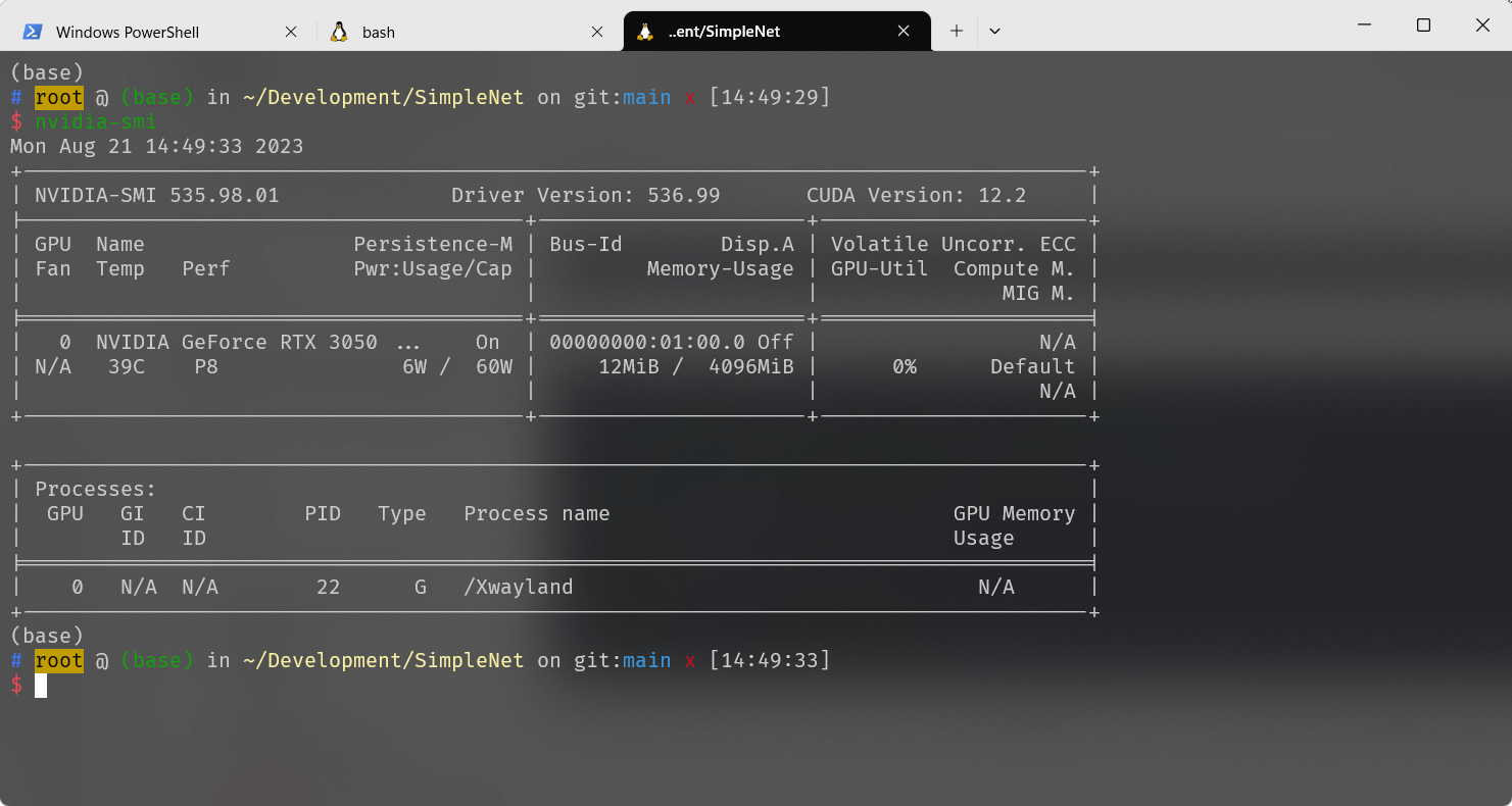 Wsl2 ubuntu20 04 cuda 