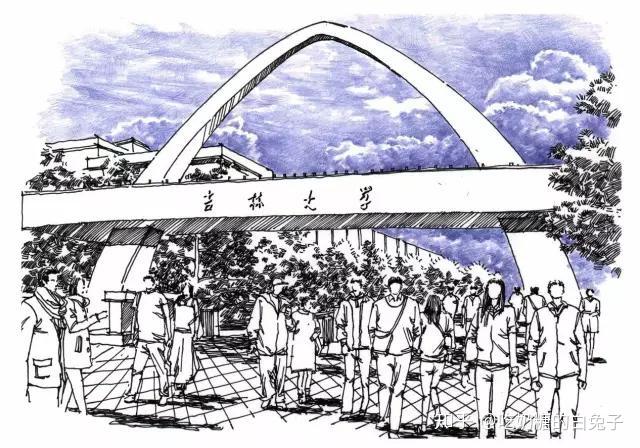 中国大学校门手绘有你的母校吗