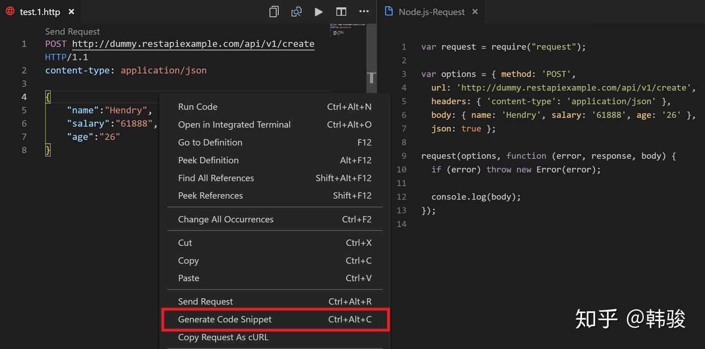 [VSCode插件推荐] REST Client: 也许是比Postman更好的选择 - 知乎