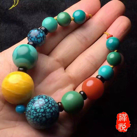 禅悦绿松石巧搭隔片让你的手串颜值瞬间爆表