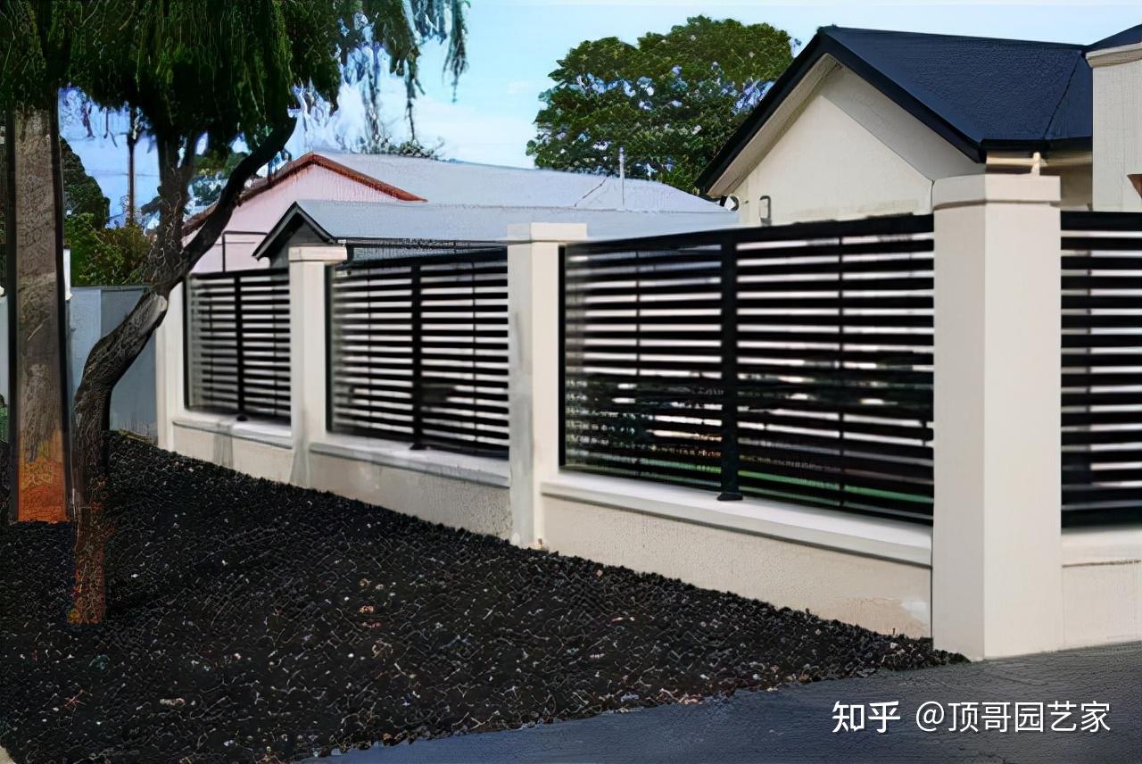 30款现代简约风格围墙案例做法好看又实用做院子就选它