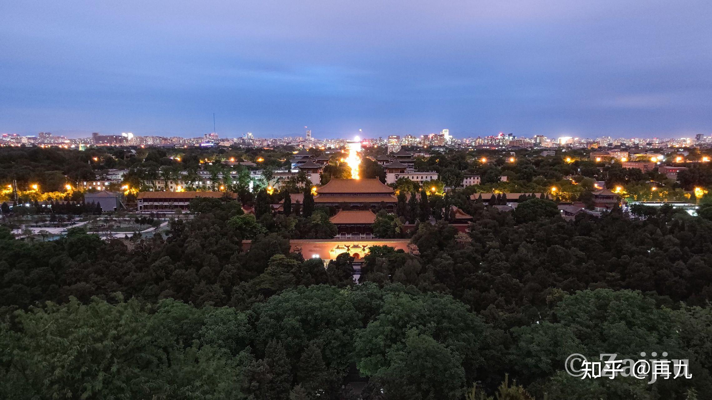 景山公園山頂夜景