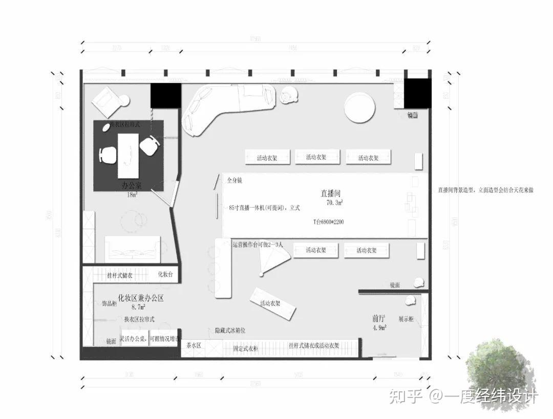 服装工作室设计光与镭射打造虚拟未来感