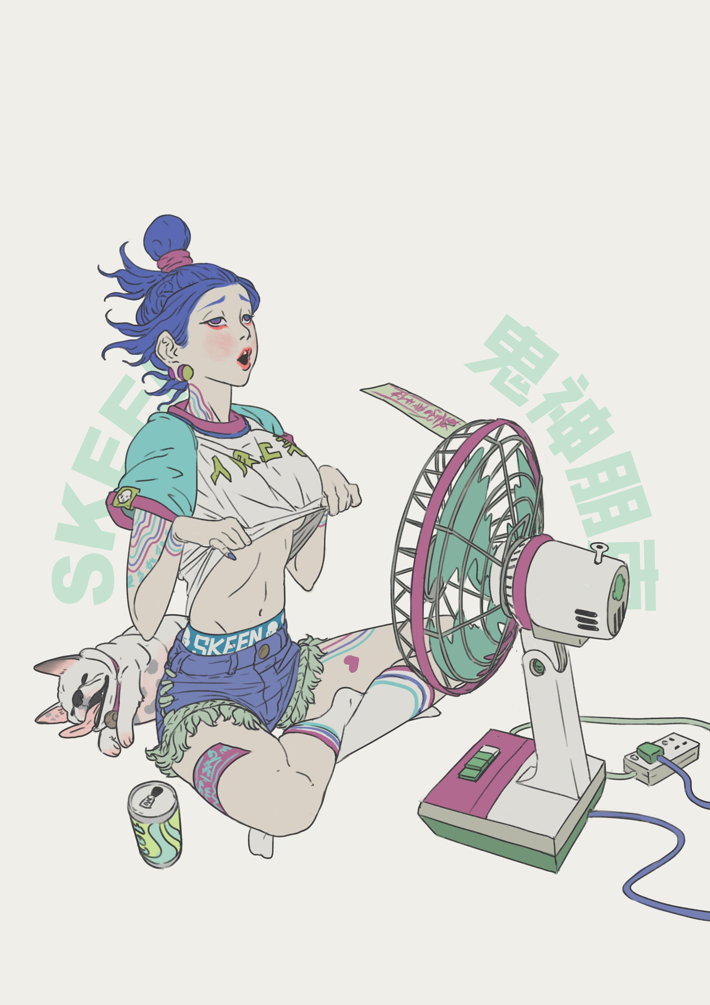 马来西亚插画师zeenchin恐怖与美感的二进制