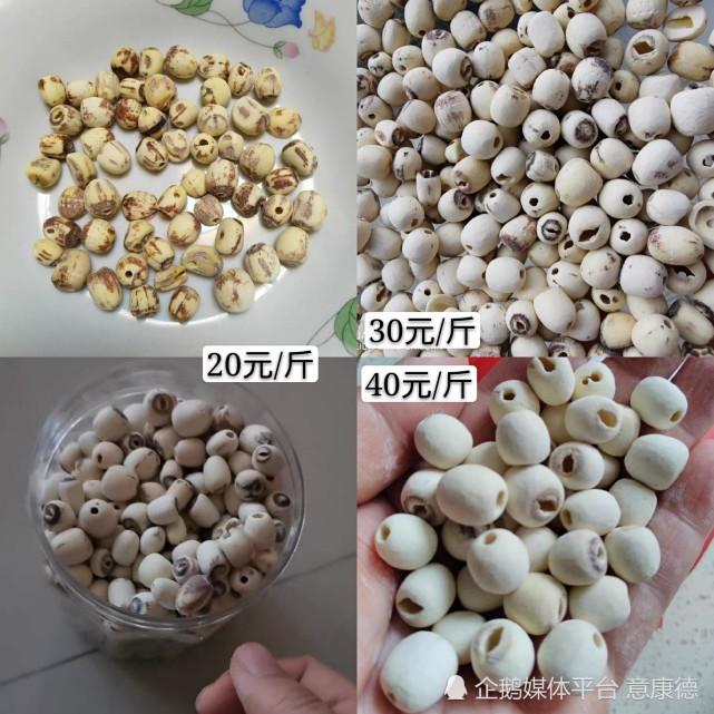 3,莲子的质量优劣辨别与价格影响因素