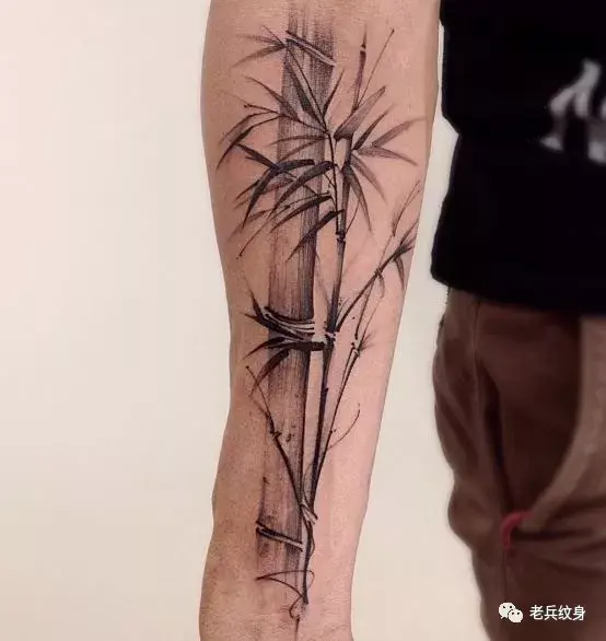 纹身素材竹子纹身图案