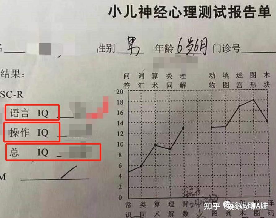 智商测试医院结果图片图片