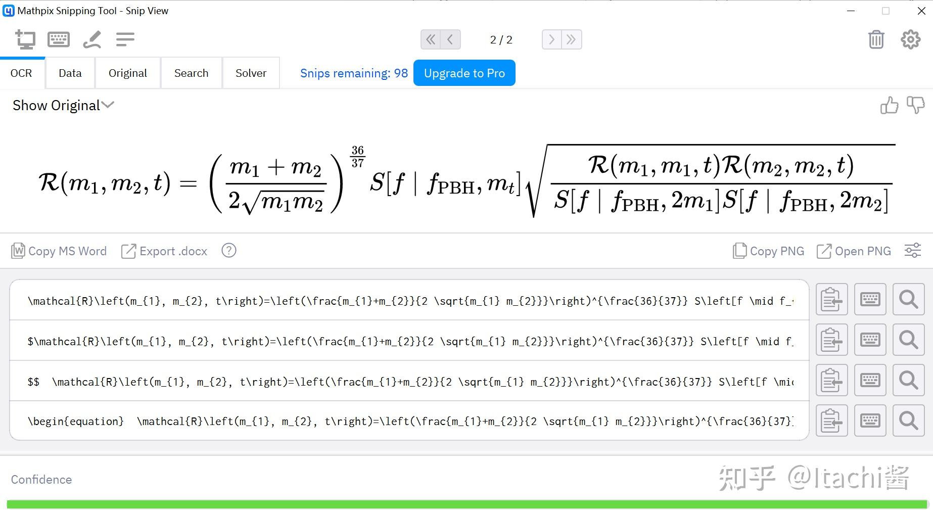 Mathpix Snipping Tools使用指南 - 知乎