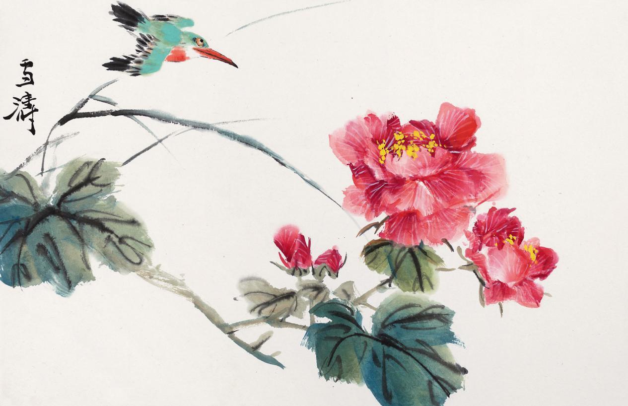 受教于多位国画大师,作品取材广泛-现代小写意花鸟名家王雪涛