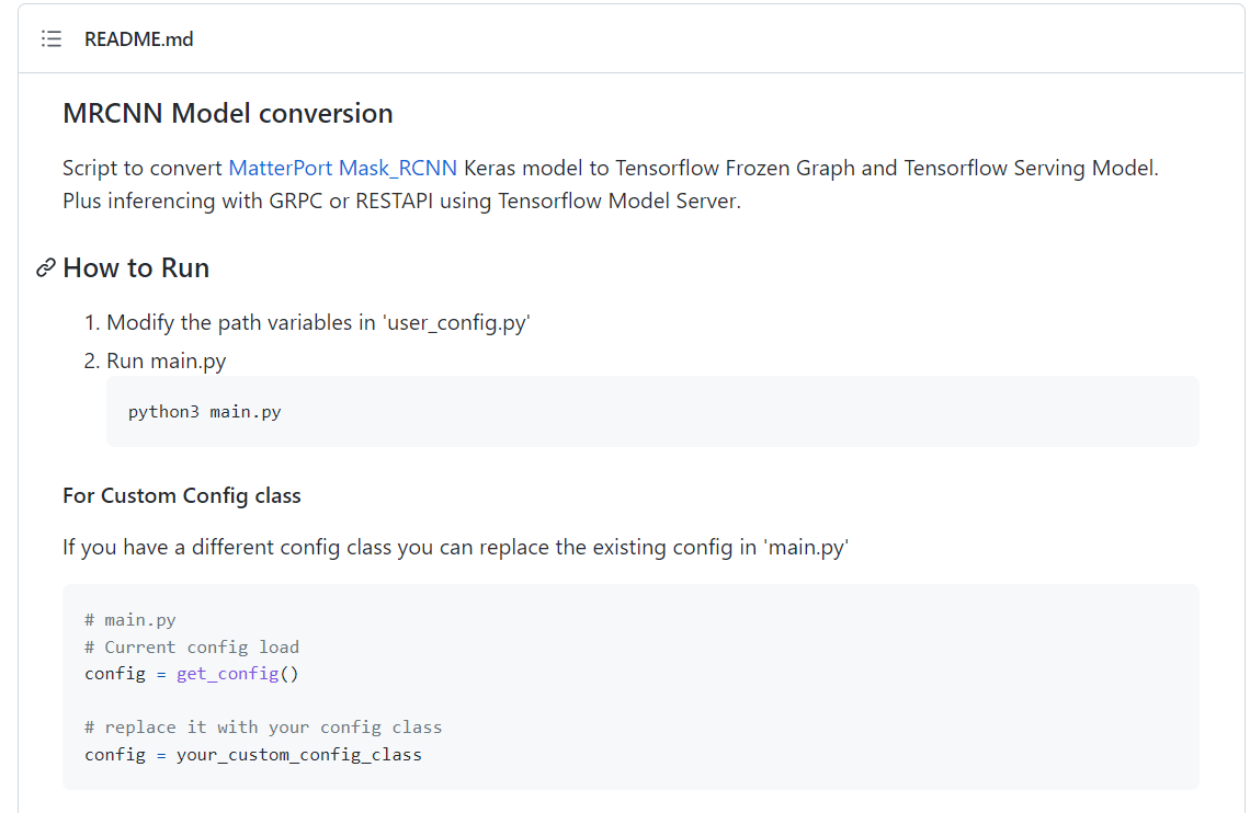Maskrcnn tf serving docker flask 