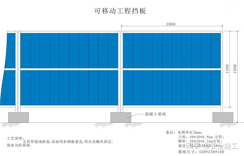 5米高围挡设计图图片