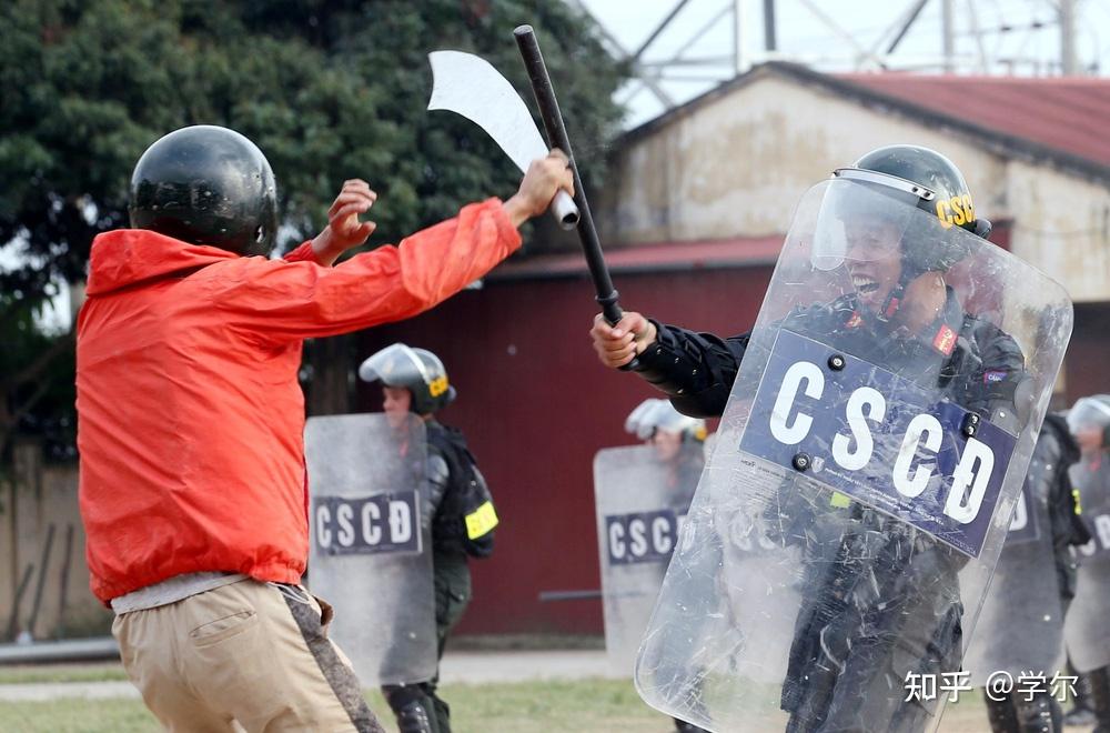 越南机动警察演习多图