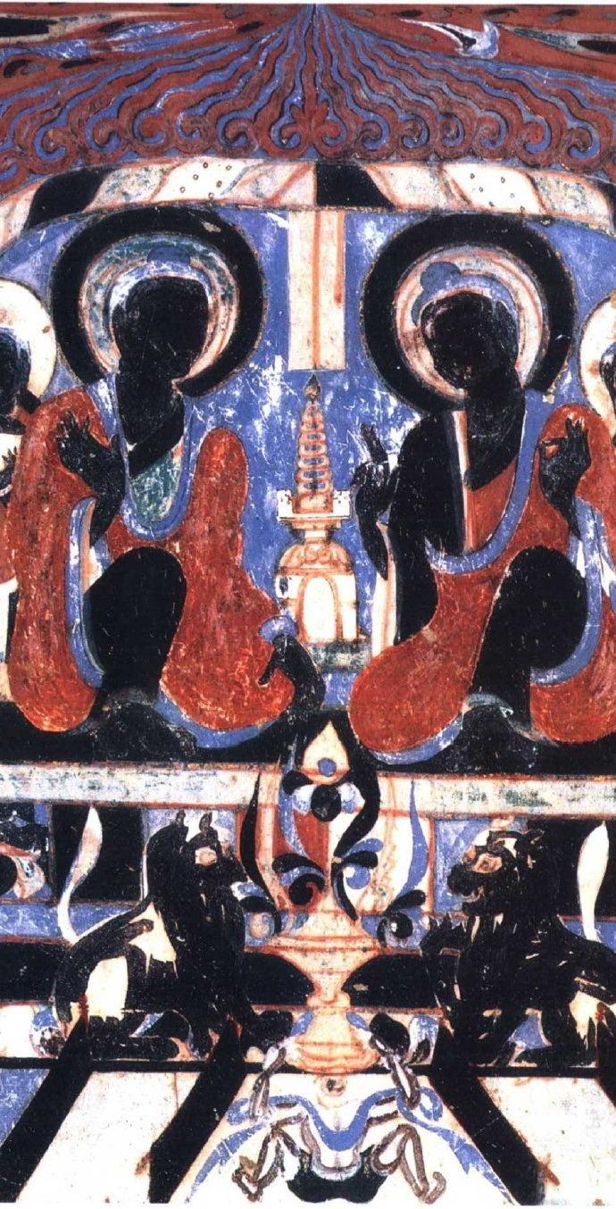 【神游千年,大美敦煌】隋-303窟【下】二佛并坐,供养人【高清大图】