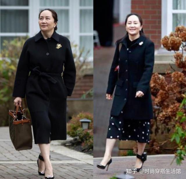 51岁孟晚舟真会打扮,秋冬光腿穿大衣配高跟鞋,却意外穿出高级感 - 知乎