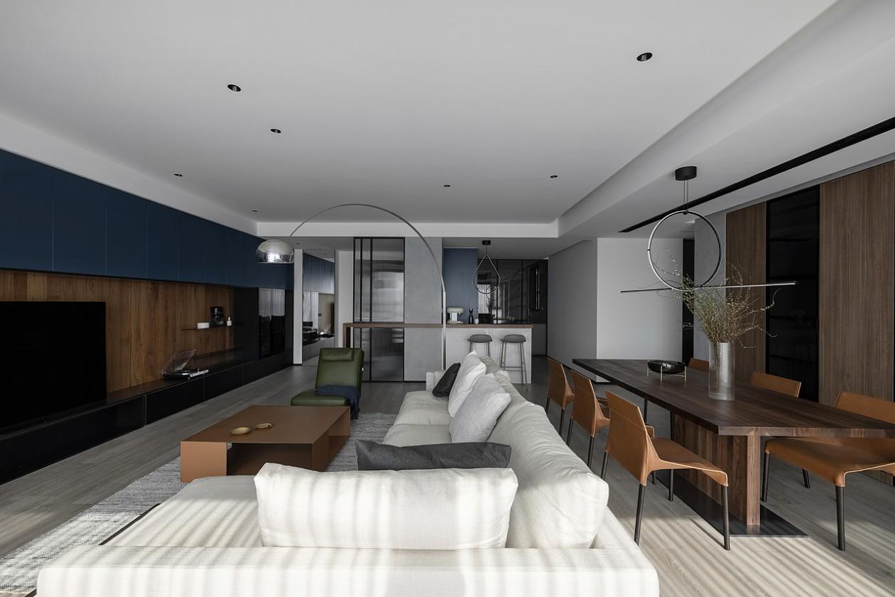 204㎡现代极简风,理性主义的自由!