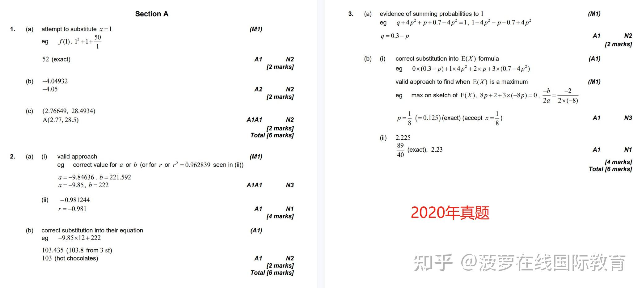 IB数学真题+答案合集!(最新) - 知乎