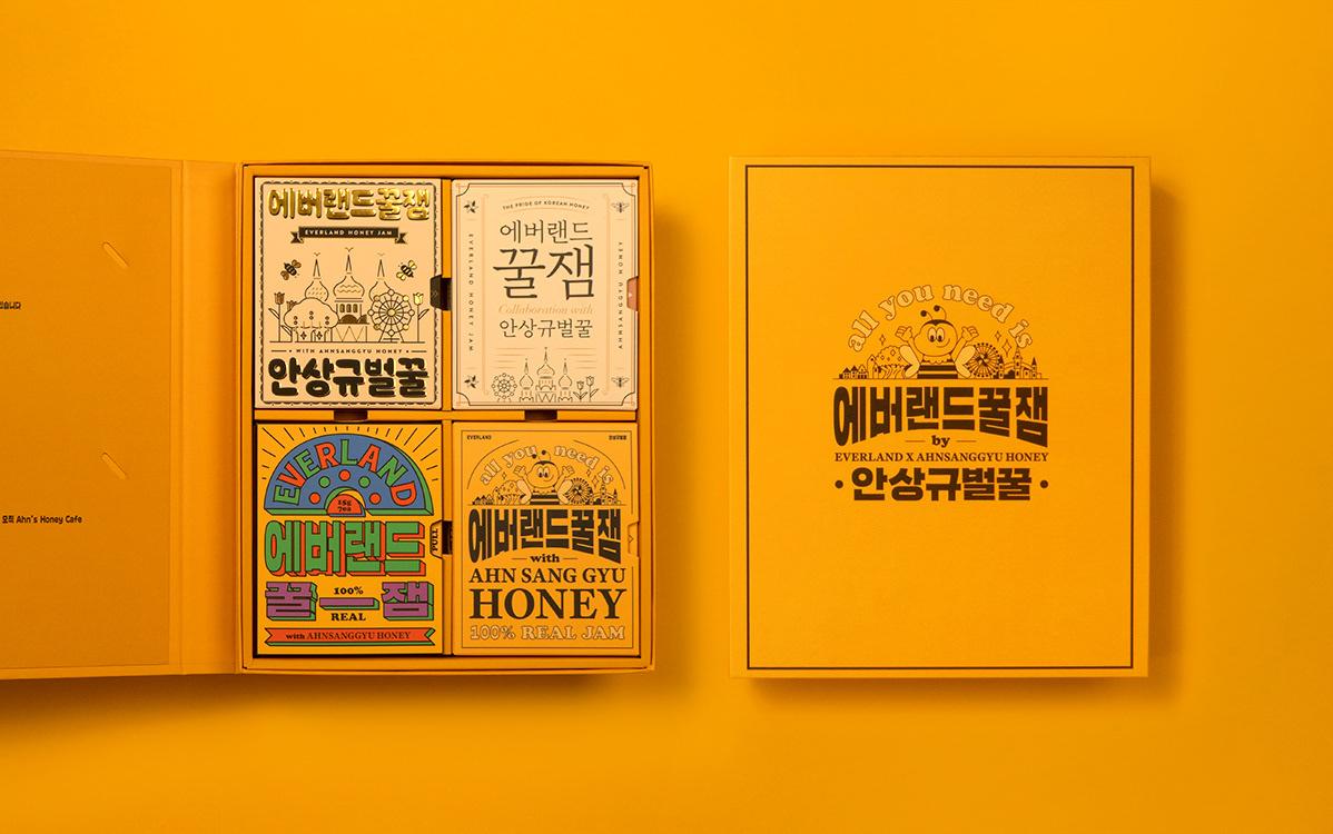 韩国everland蜂蜜包装设计