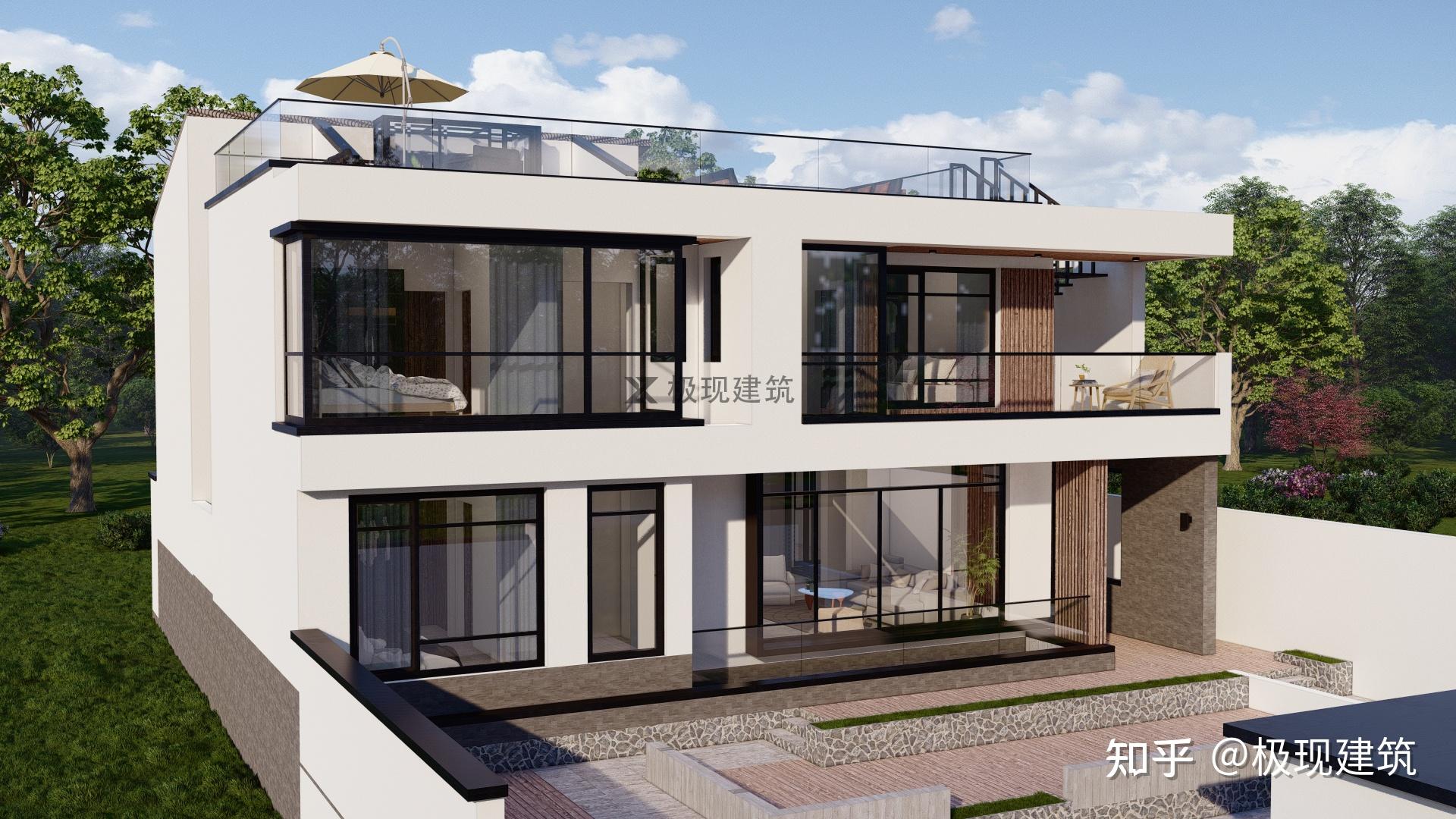 北京昌平丨二层带地下室现代风自建别墅 - 知乎