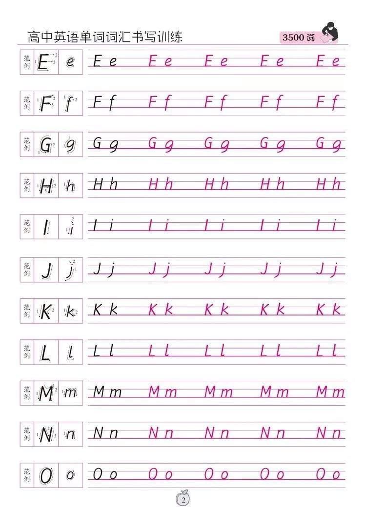 练字丨衡水体26个英文字母写法大揭秘多拿10分卷面不费劲儿