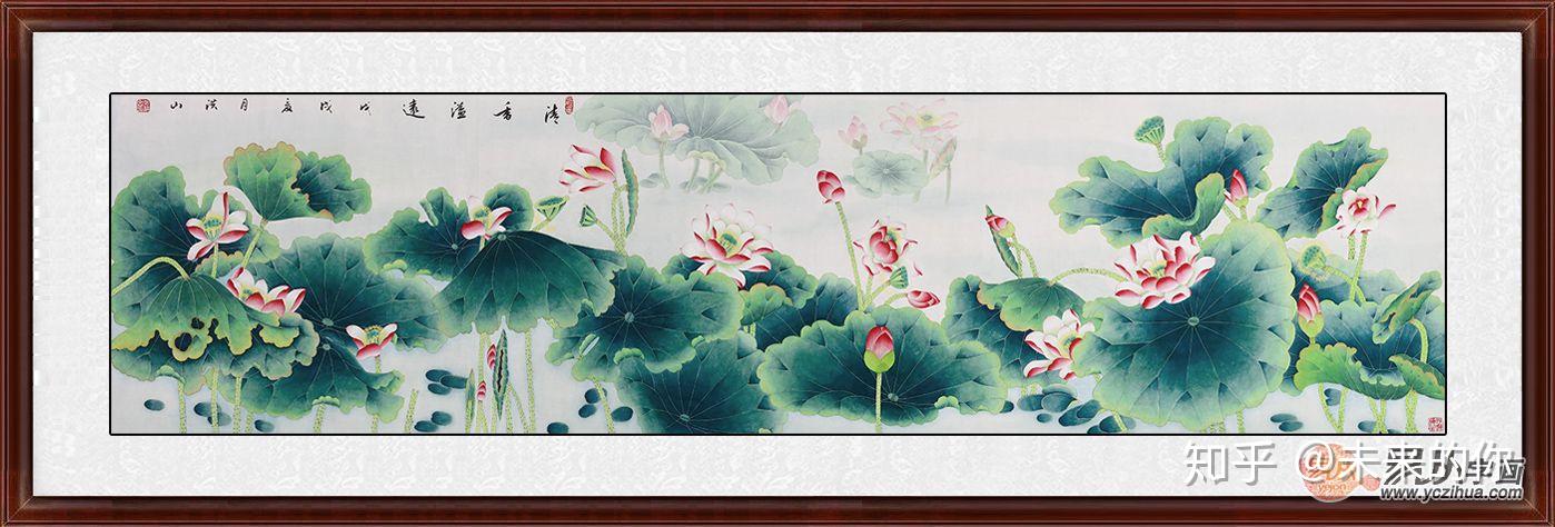 客厅横幅花鸟作品精选工笔花鸟画家张洪山佳作分享