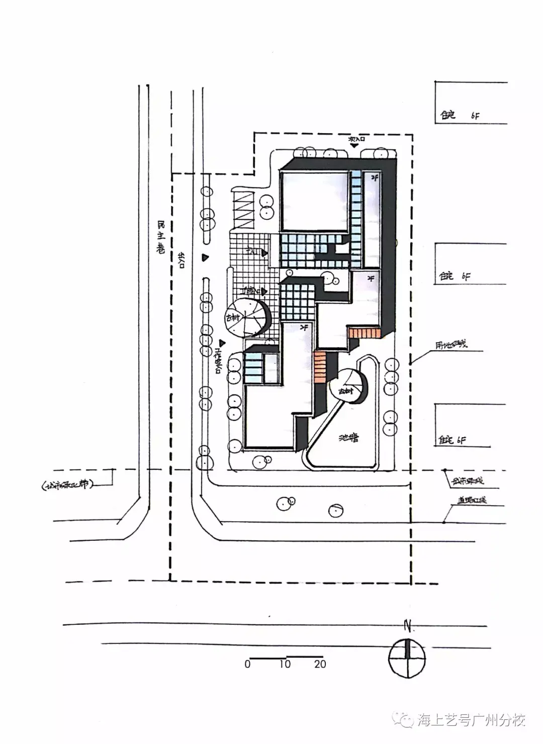 [干货分享]建筑快题-总平面图 - 知乎