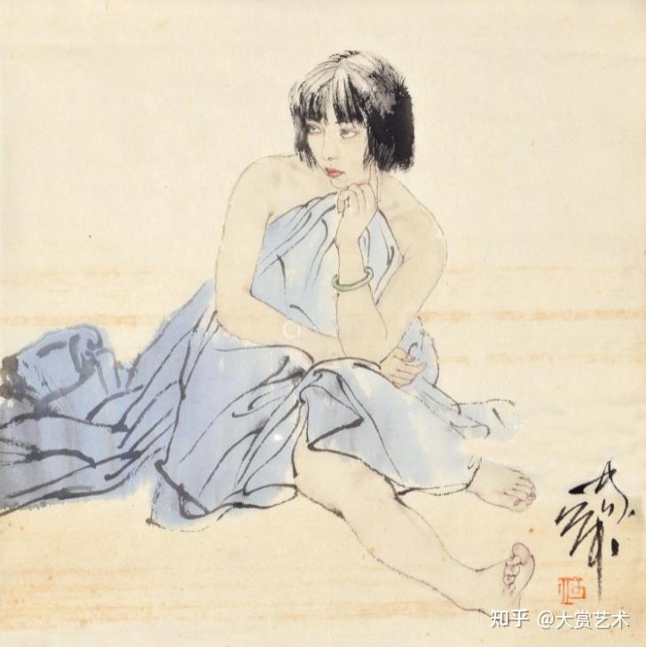 何家英细致入微的刻画带有文人画的高雅意境