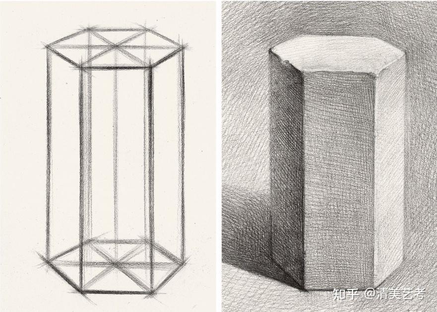 八棱柱透视图片