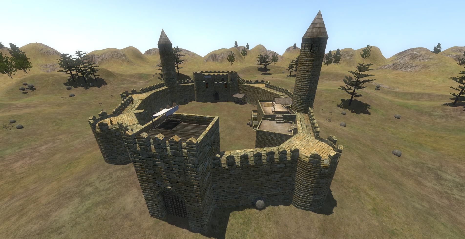 《骑马与砍杀:战团》领军者mod城市,城堡,村庄场景改造,让场景风格更