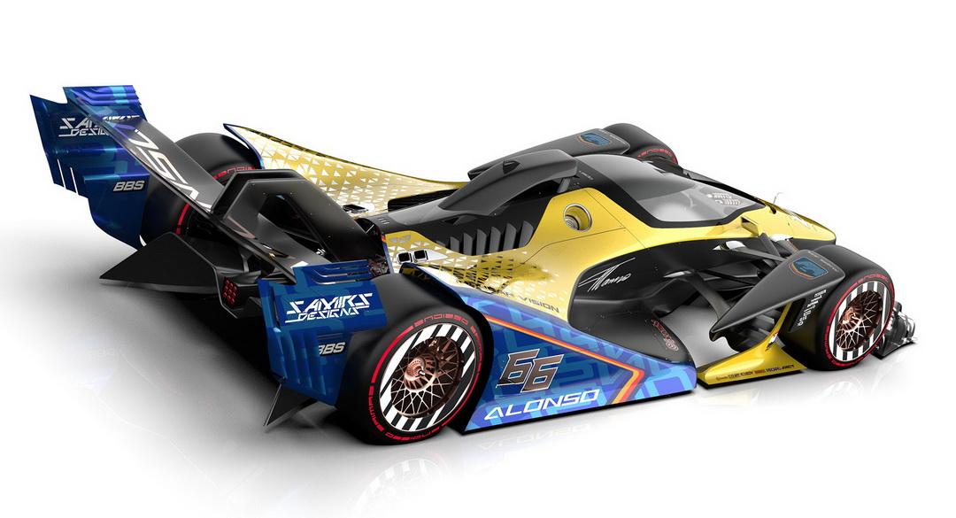 indycar概念车装个翅膀就是未来的太空战机了吧