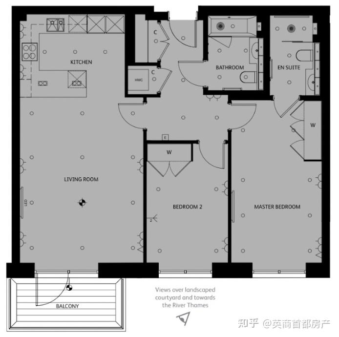 每週房源倫敦一二區一居和兩居現代公寓出租曼城富人區