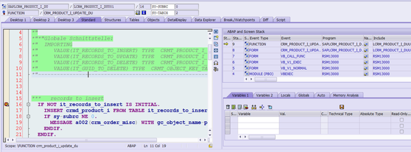 Sap Update Function Module Example