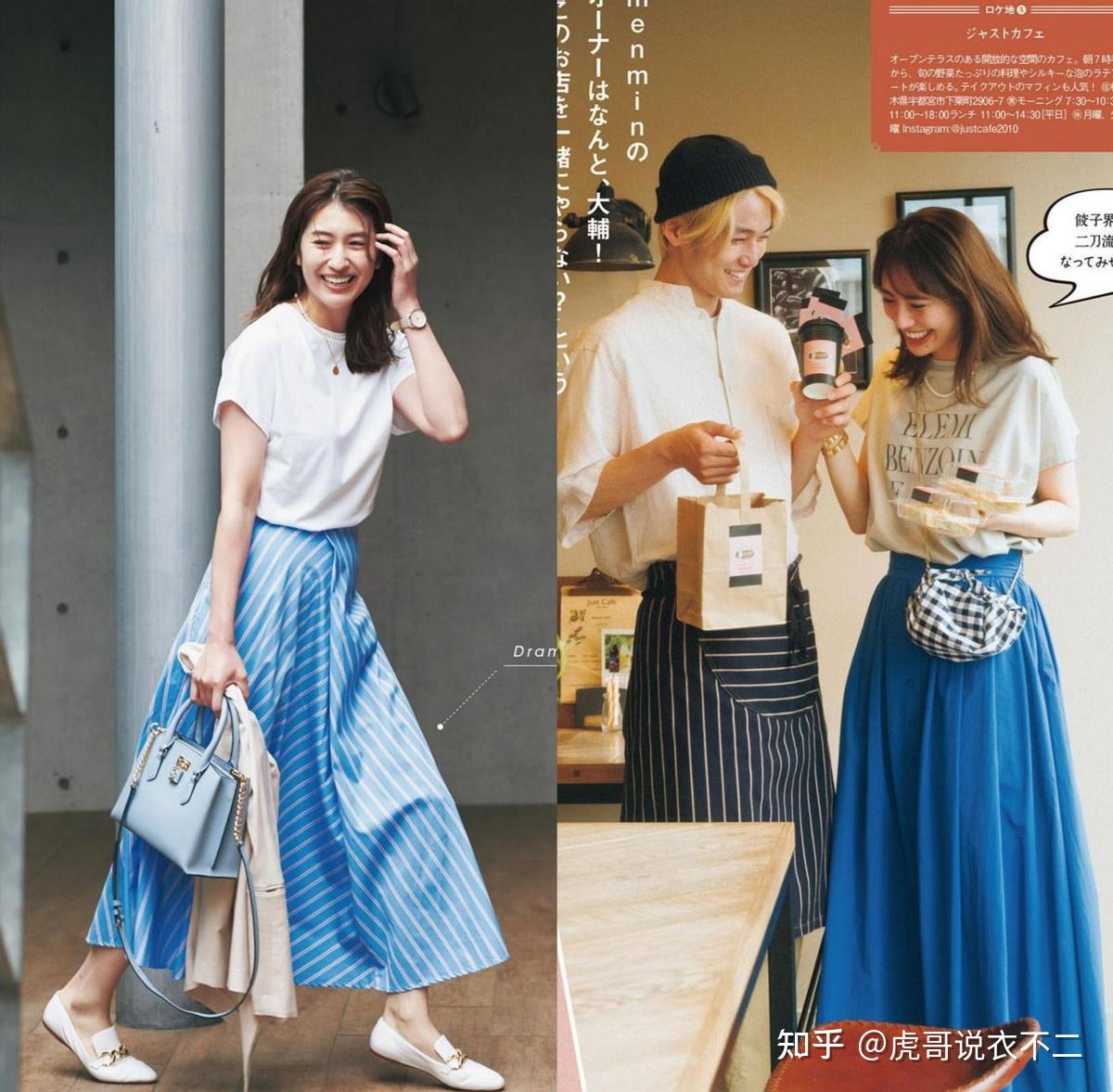 夏天穿衣以t恤为主,这些日系穿搭给你灵感,简约大方又接地气