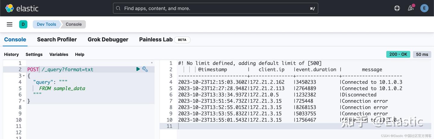 Elasticsearch：ES|QL 快速入门 - 知乎