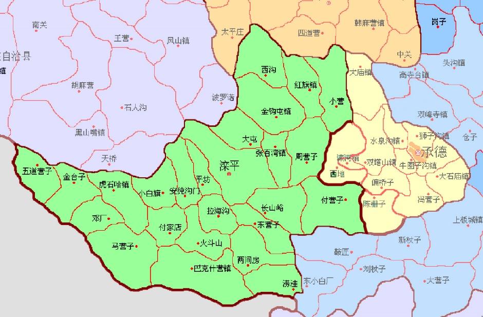 滦平县地图高清版大图图片