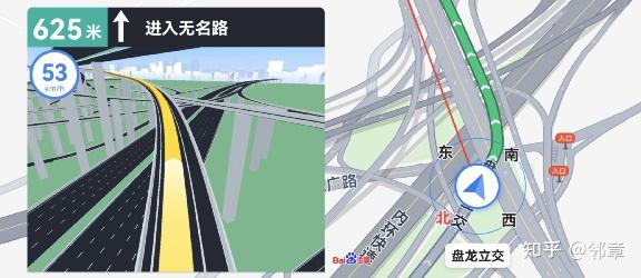 导航,通过"所见即所得"的沉浸式体验,带用户轻松无误通过黄桷湾立交