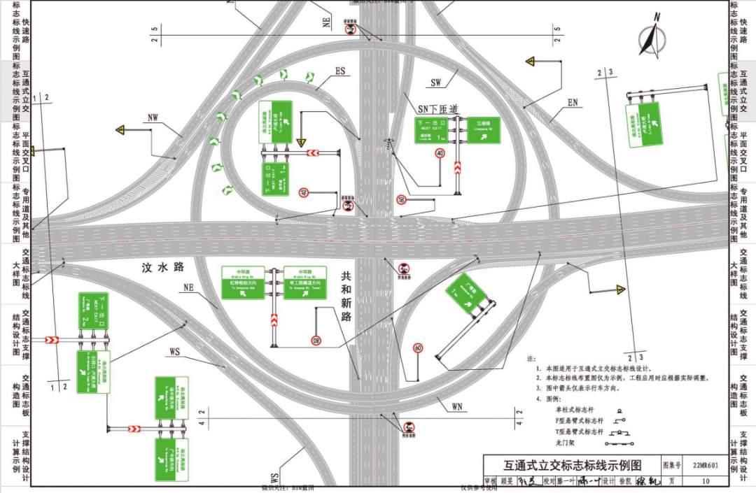 【全彩图集】交通标志、标线、导向箭头、标志牌等全彩图集,做Revit族必须参考! - 知乎