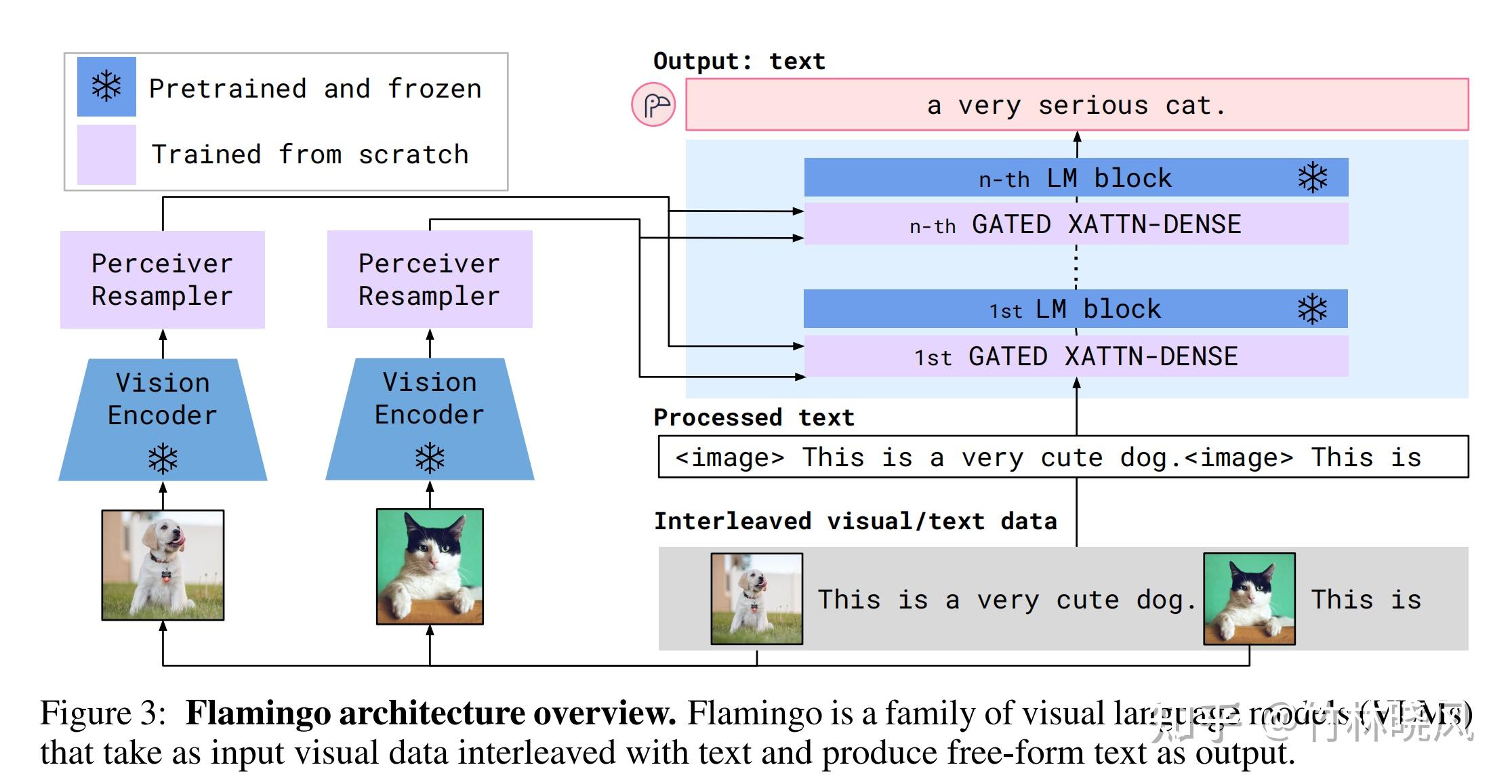 Flamingo a Visual Language Model for FewShot Learning 知乎