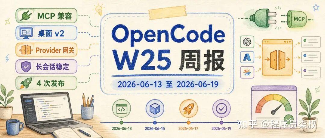OpenCode 一周动态-2026-W25 - 知乎