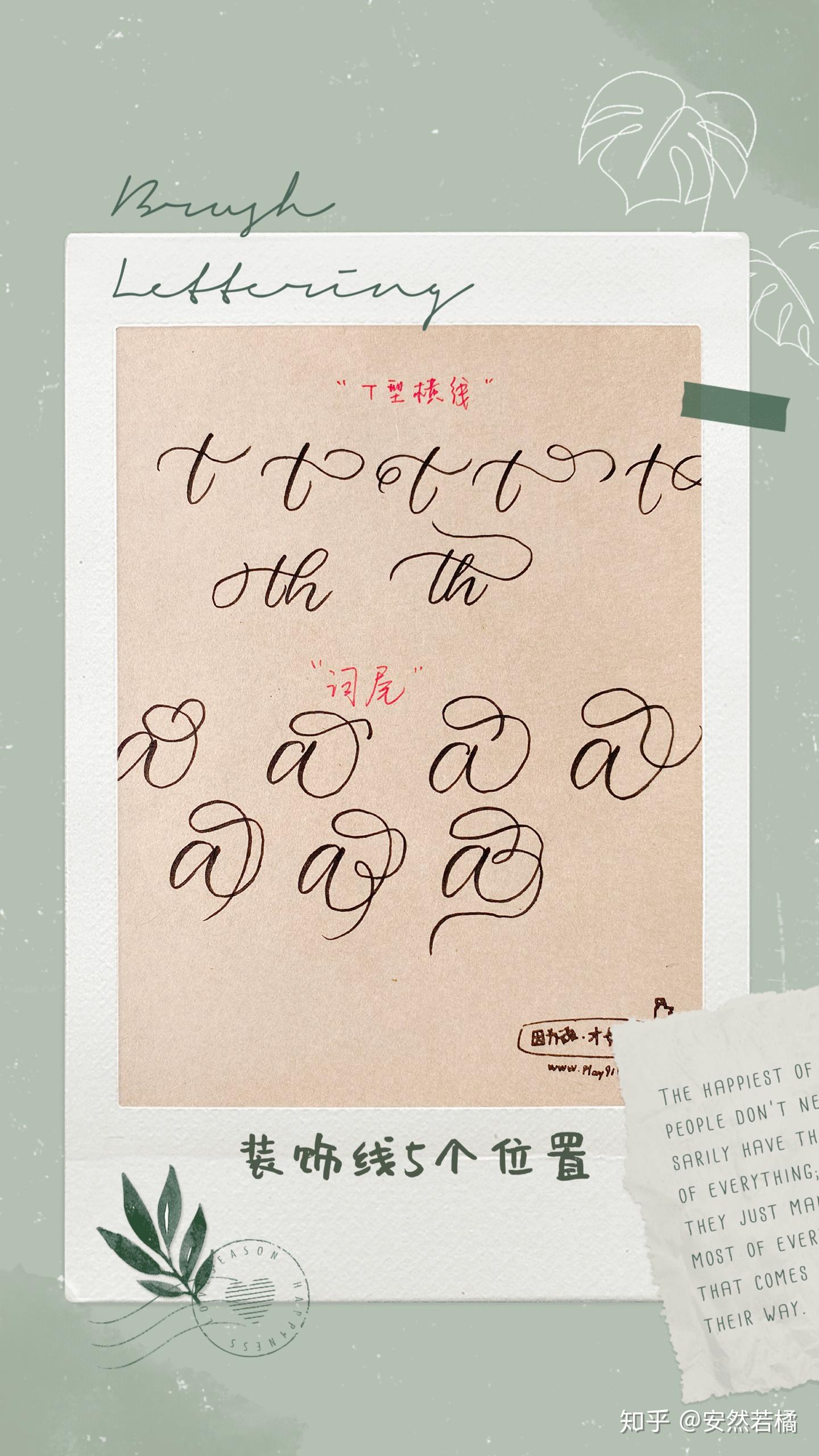 分享自学Brush Lettering 从入门到实践超全超实用干货（含基础字帖） - 知乎