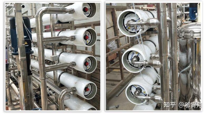 反渗透水处理设备玻璃钢膜壳拆卸怎么卸下来