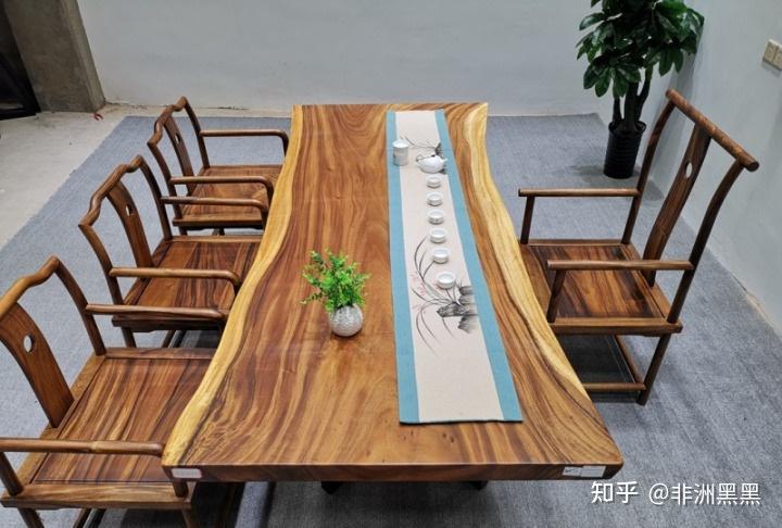 美到极致的实木茶桌：南美胡桃木 - 知乎