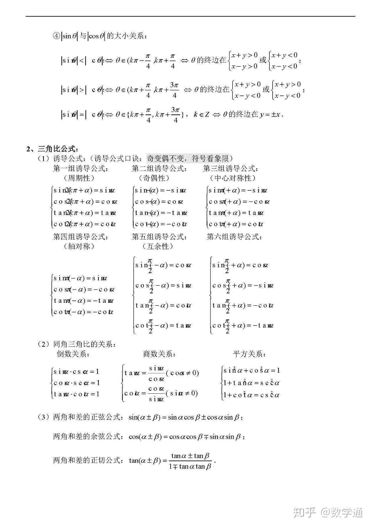 高中数学:高一课本知识点汇总,公式例题讲解都有 - 知乎