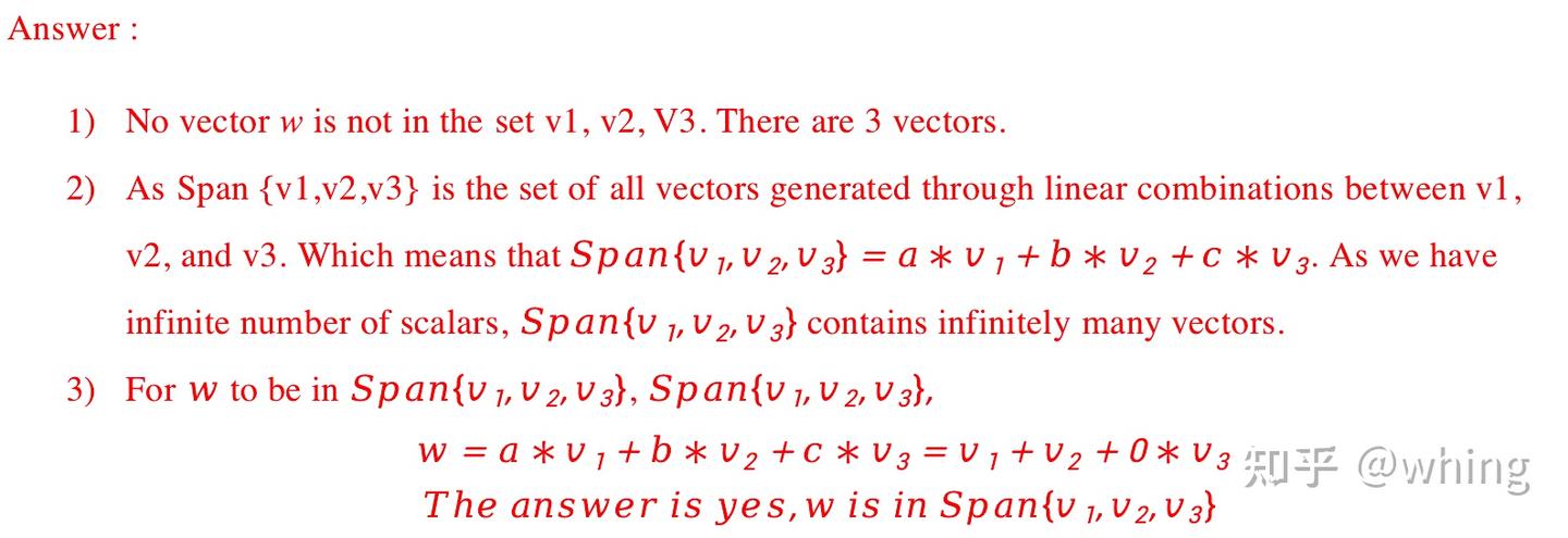 Linear Algebra --1. Vector Spaces & Subspaces - 知乎